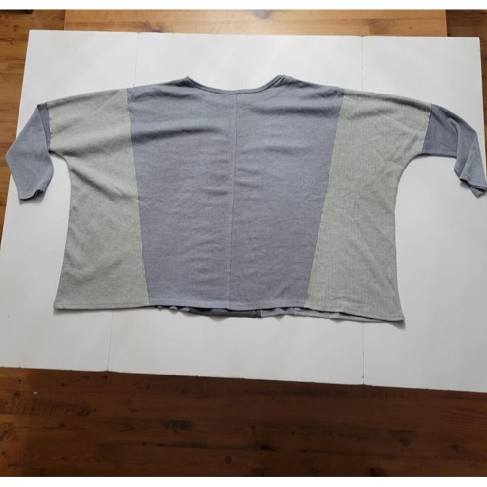 Andree By Unit Color Block Boxy Slouchy Waffle Kn… - image 7